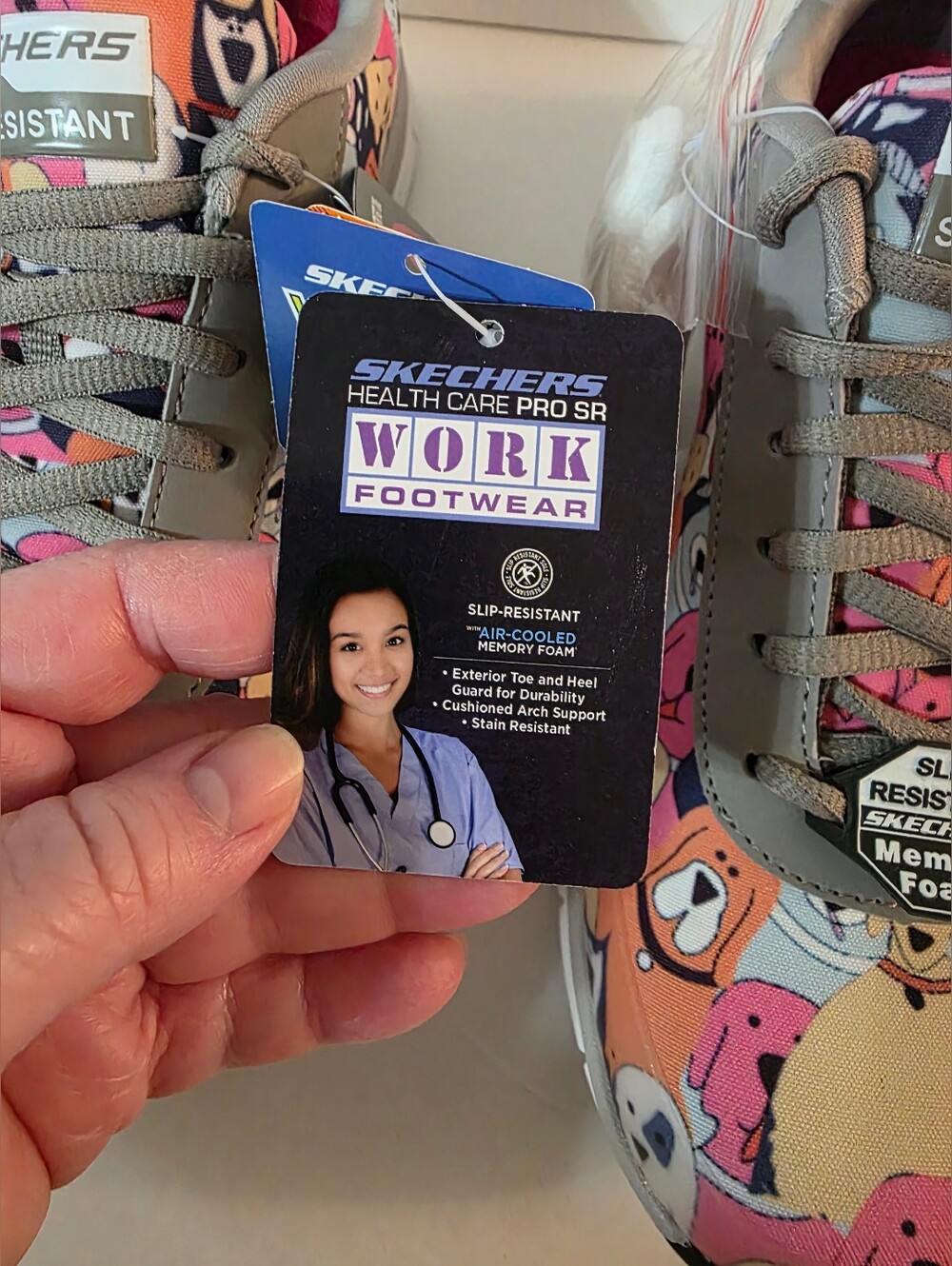 Sketchers Womans Work Comfort Flex Waggey Sneakers Size 10 NWT - Picture 4 of 11